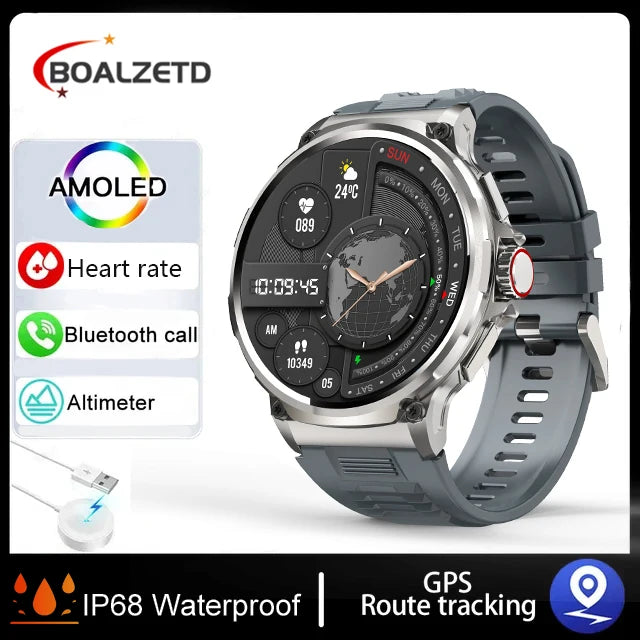 New 1.85-inch Ultra HD Smart Watch GPS Track Bluetooth Call 710 Mah Large Battery Sports Fitness Smartwatch