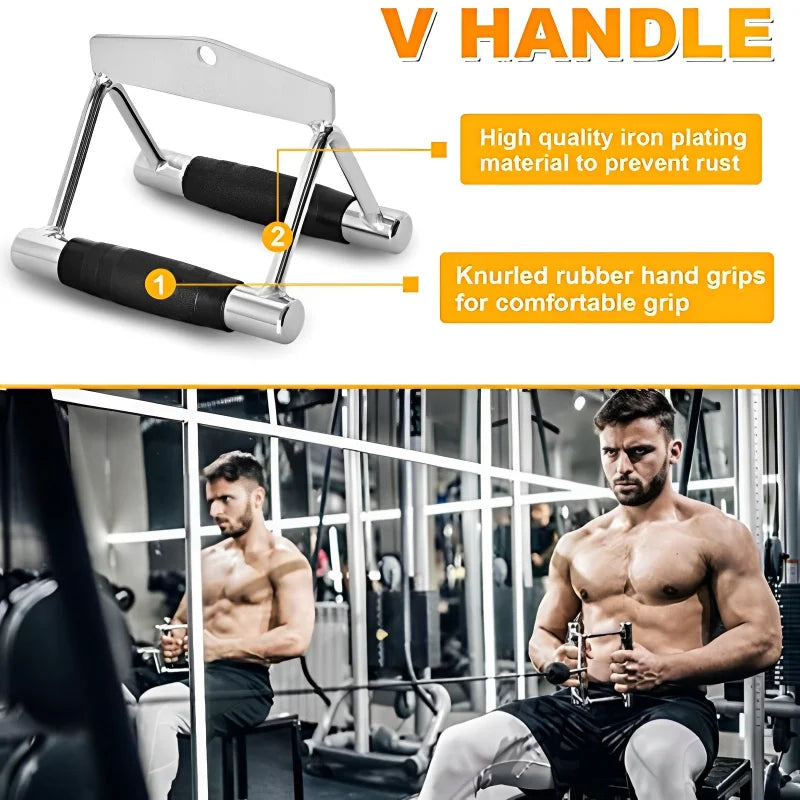 Biceps Training Double Head Pull Rope Gym Accessories Triceps Lower Press Handle Tricep Laterals Muscle