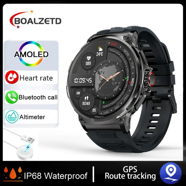 New 1.85-inch Ultra HD Smart Watch GPS Track Bluetooth Call 710 Mah Large Battery Sports Fitness Smartwatch