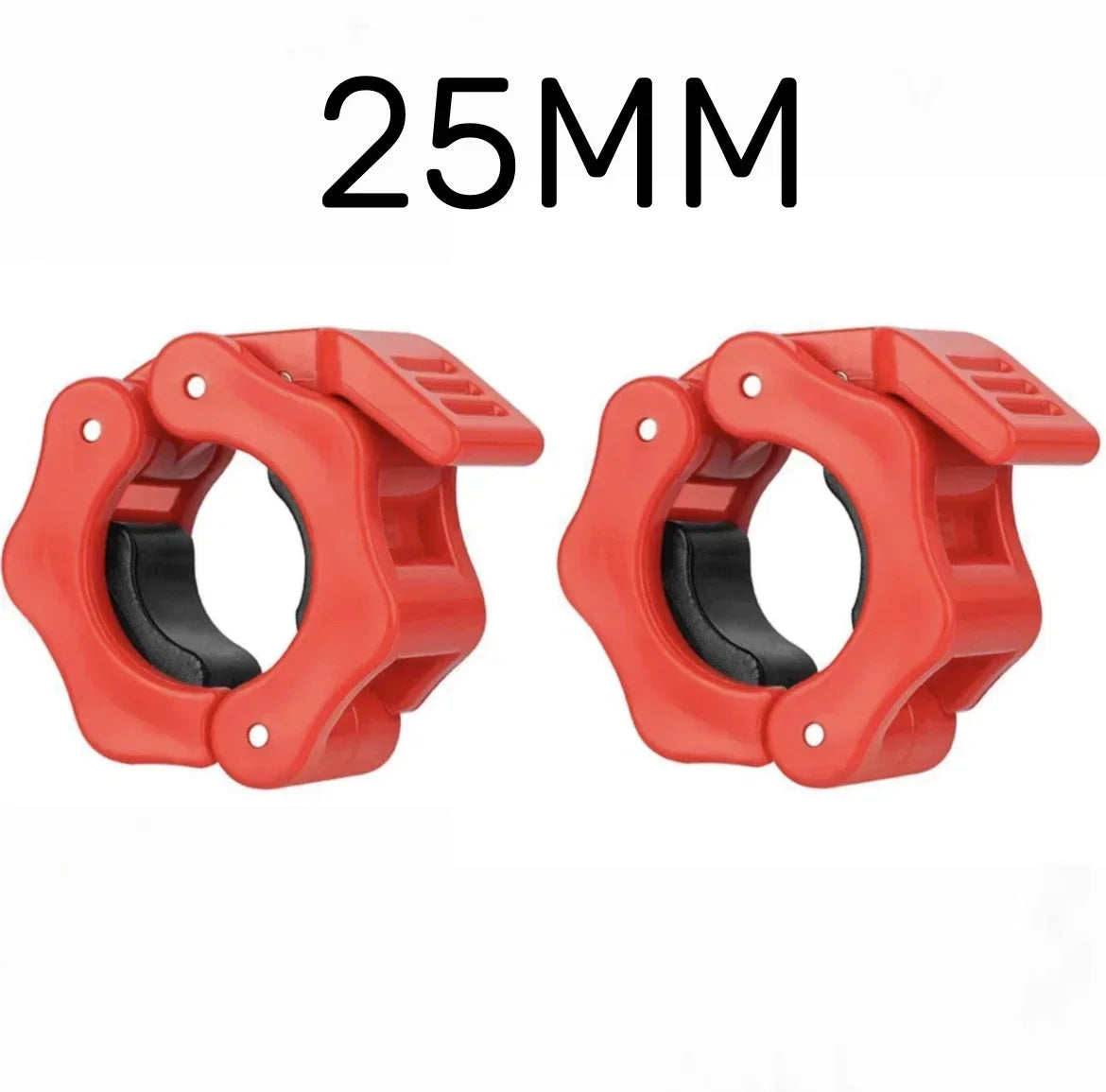 Quick Release Barbell Clamps Spin lock Barbell Collars Weight Bar Clips 2PCS 25/28/30mm  for Weightlifting and Strength Training