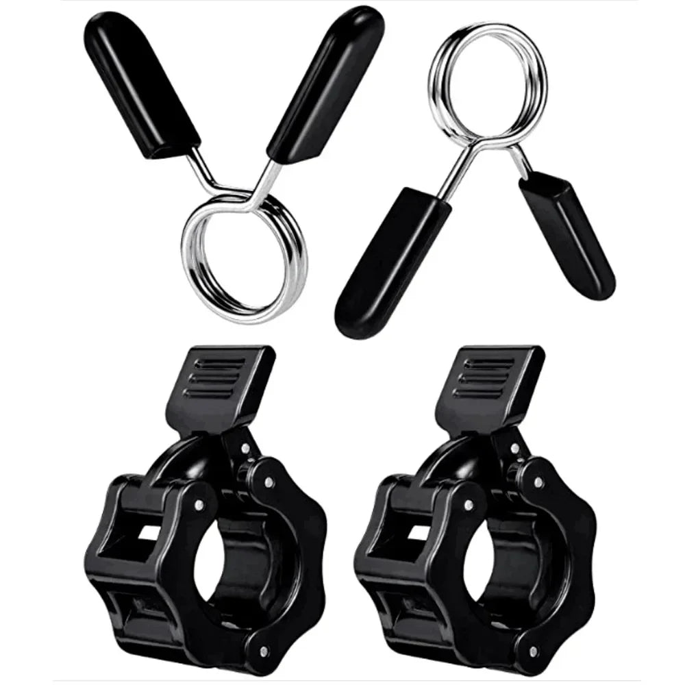 Quick Release Barbell Clamps Spin lock Barbell Collars Weight Bar Clips 2PCS 25/28/30mm  for Weightlifting and Strength Training