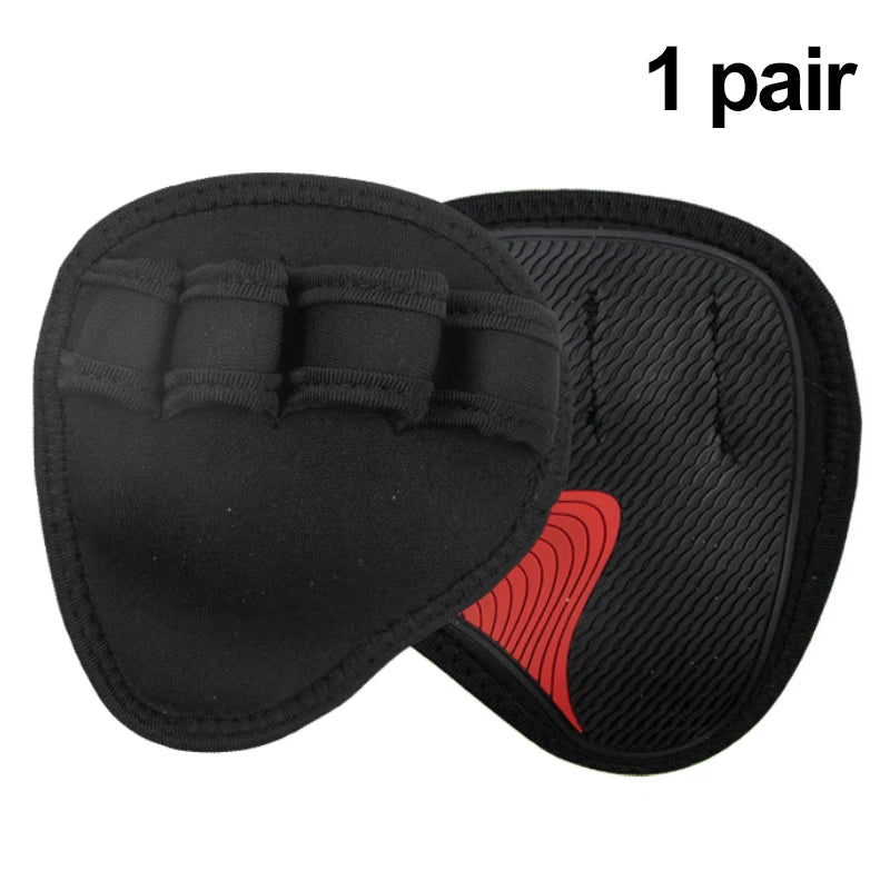 Hand Palm Protector Gym Fitness Gloves Half Finger Lifting Palm Dumbbell Grips Pads Weightlifting Training Glove Gym Workout