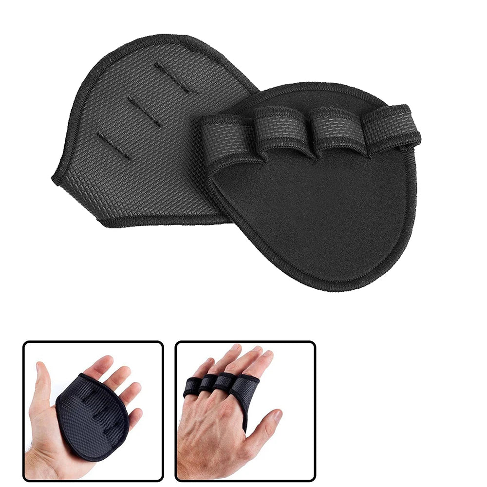 Hand Palm Protector Gym Fitness Gloves Half Finger Lifting Palm Dumbbell Grips Pads Weightlifting Training Glove Gym Workout