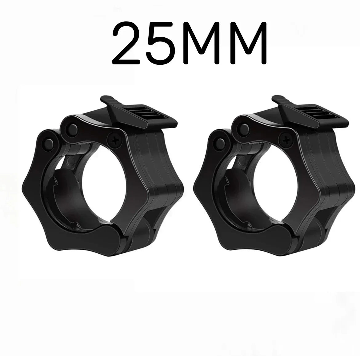 Quick Release Barbell Clamps Spin lock Barbell Collars Weight Bar Clips 2PCS 25/28/30mm  for Weightlifting and Strength Training