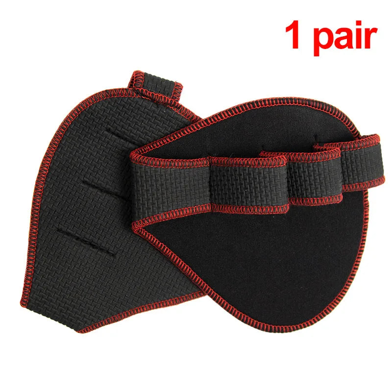 Hand Palm Protector Gym Fitness Gloves Half Finger Lifting Palm Dumbbell Grips Pads Weightlifting Training Glove Gym Workout