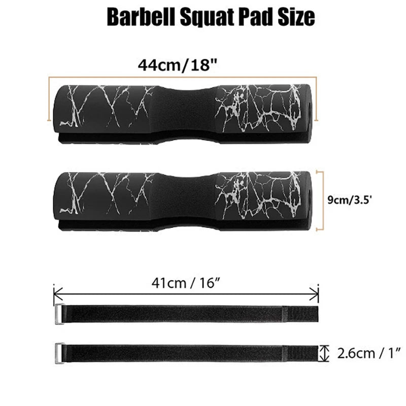 Thickened Marble Barbell Pad High Density High Elastic Squat Protector Barbell Shoulder Protector Barbell Protective Cover