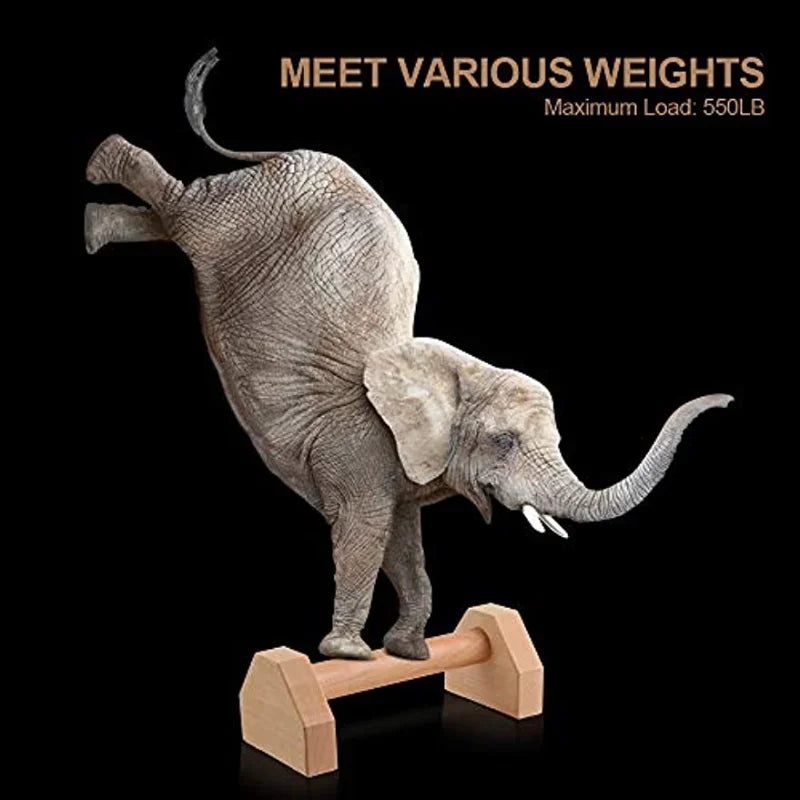 Push-up Stand Wood Pushup Bars Exercise Non-Slip Parallettes Handle Stands Calisthenics Fitness Equipment Home Strength Training