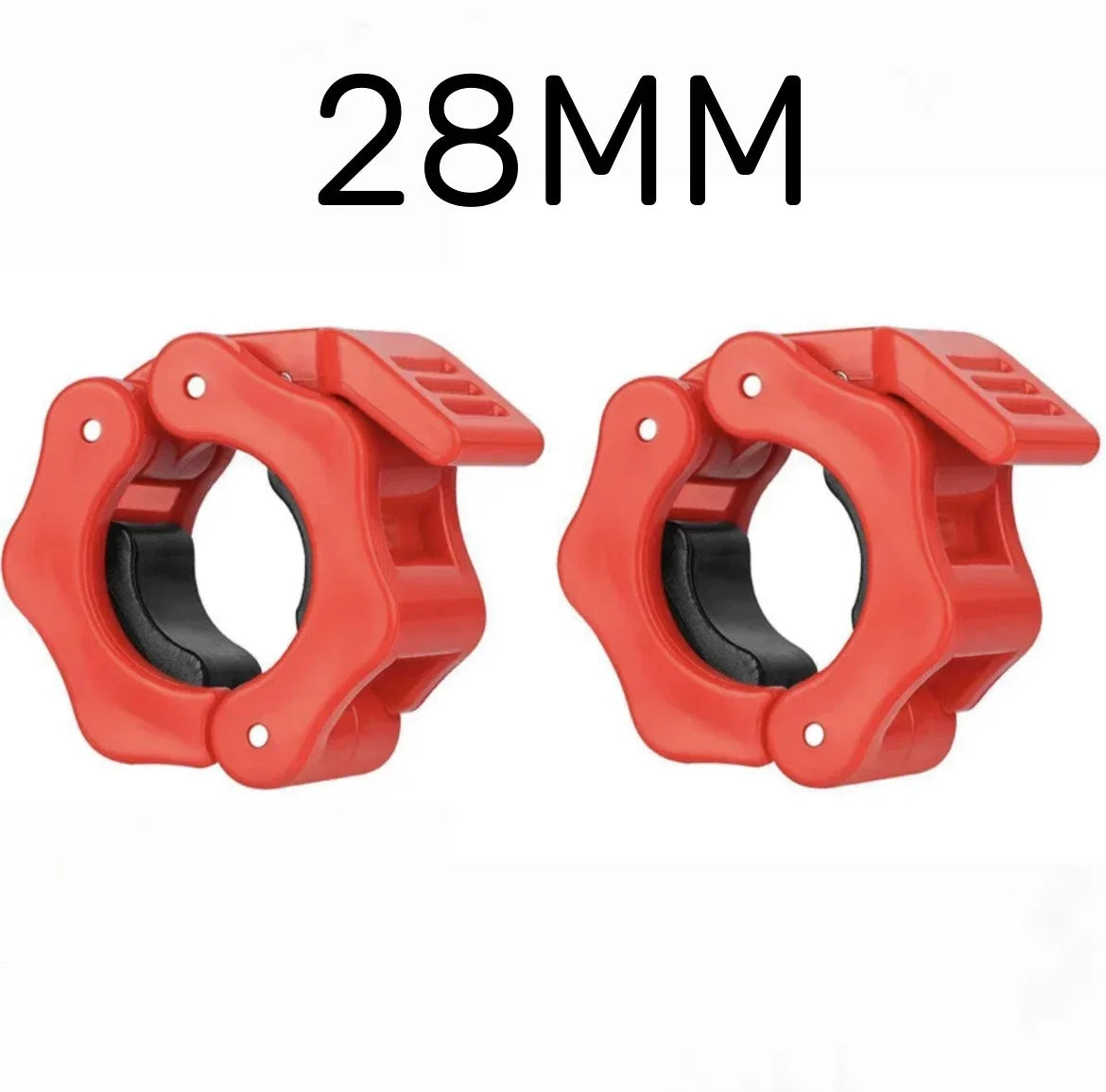 Quick Release Barbell Clamps Spin lock Barbell Collars Weight Bar Clips 2PCS 25/28/30mm  for Weightlifting and Strength Training