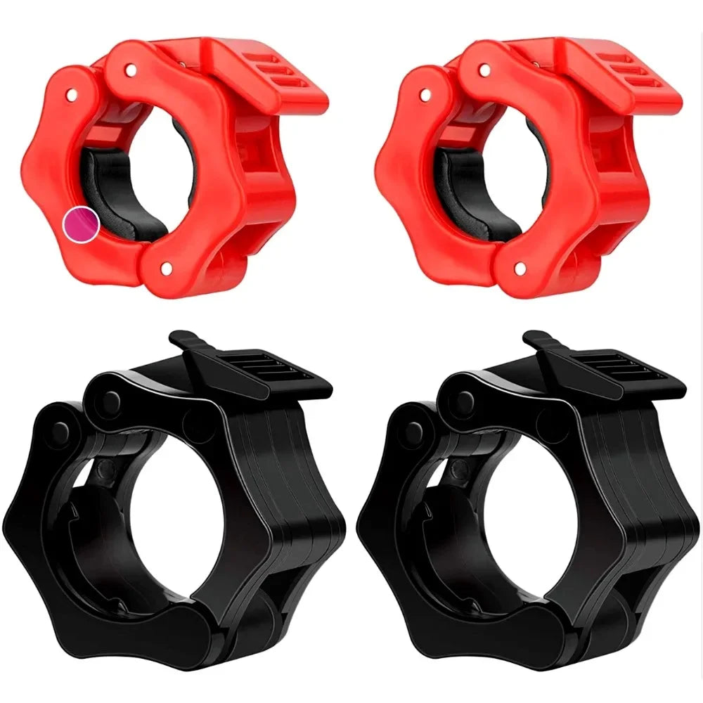 Quick Release Barbell Clamps Spin lock Barbell Collars Weight Bar Clips 2PCS 25/28/30mm  for Weightlifting and Strength Training